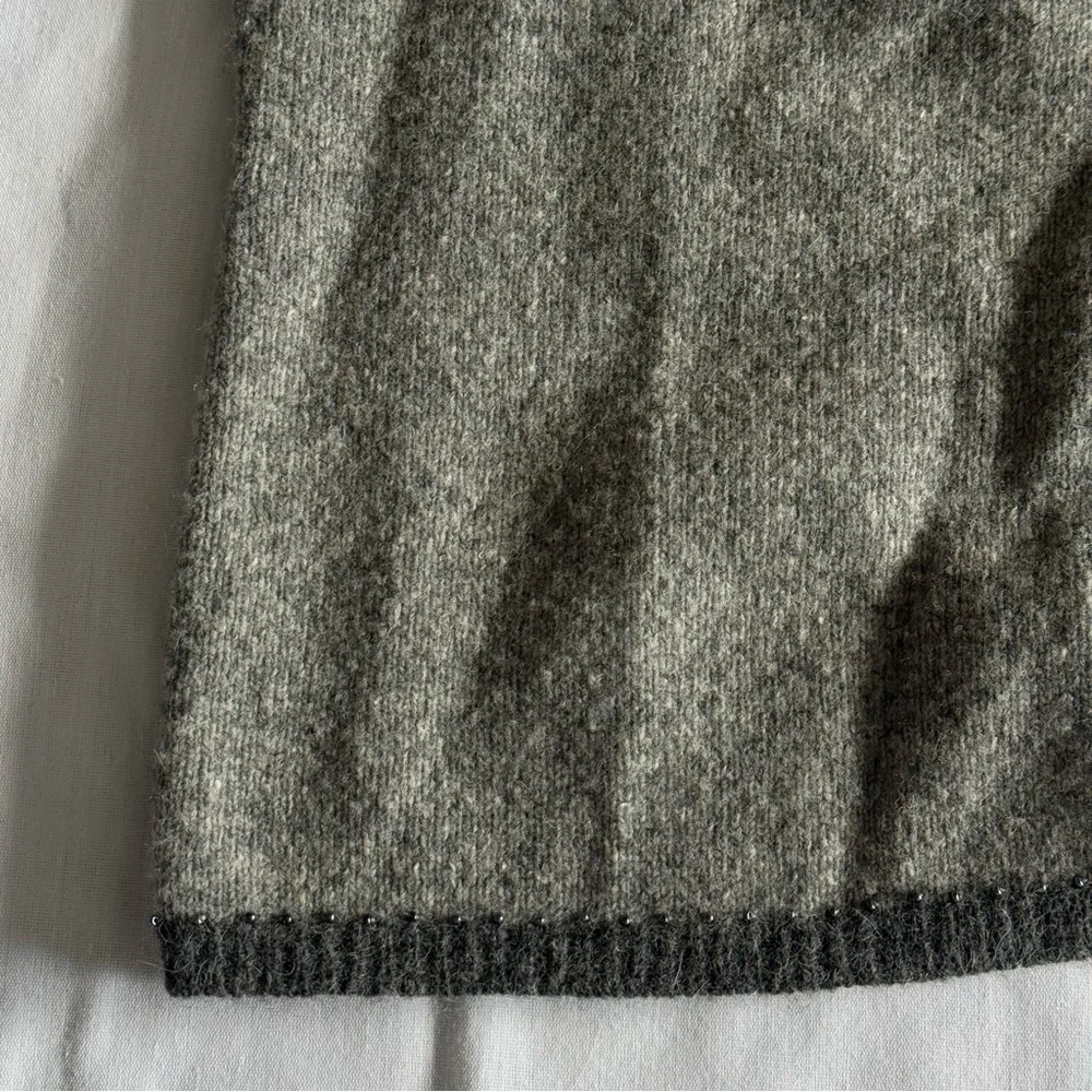 Jillian Jones Wool Cardigan Size S‎ Angora Fair Isle Nordic 90s Knit Cabin